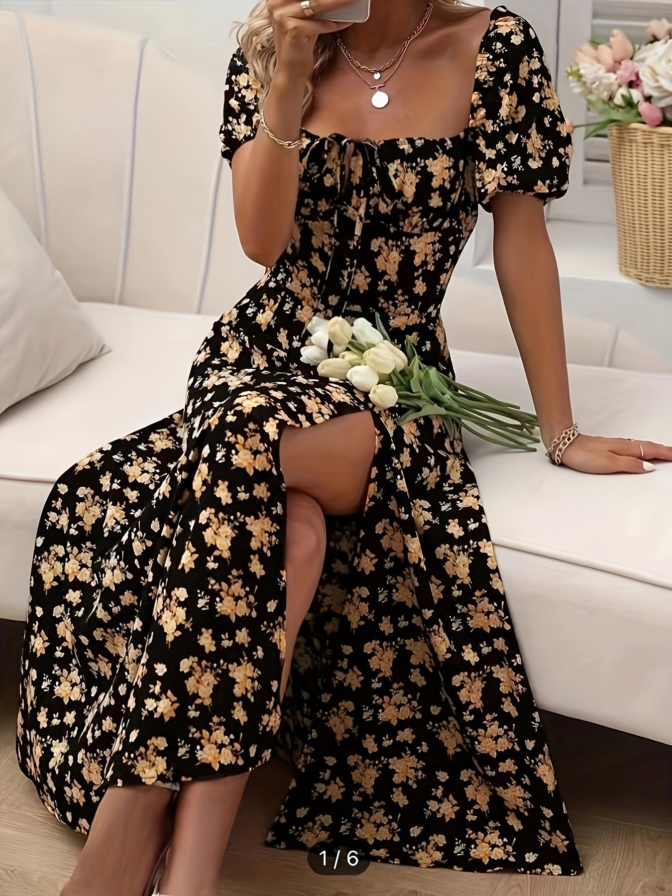 Mirella™ | Feminin Blomsterkjole