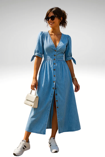 Kaja - Elegant denimkjole