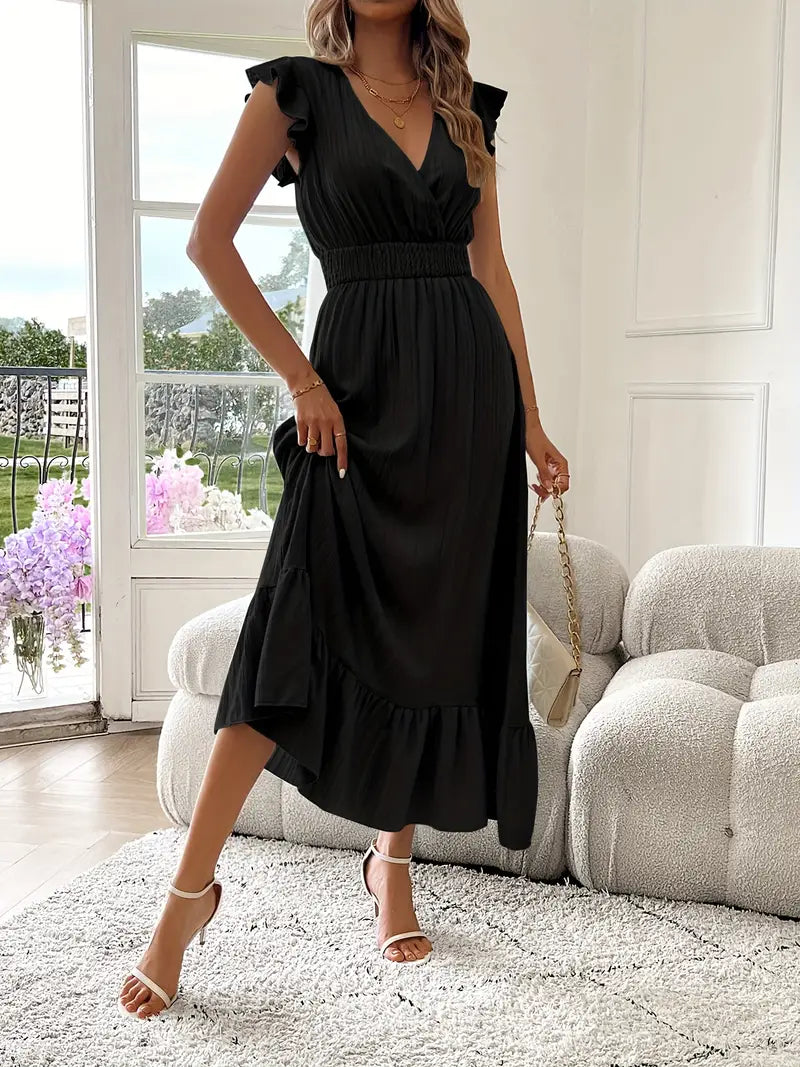 Felicia™ | Elegant Flæsekjole